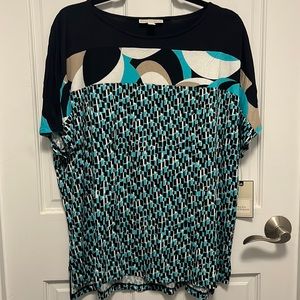 Dana Buchanan short sleeve printed top